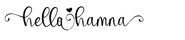 Hello Hamna字体