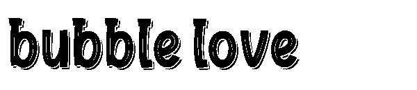 bubble love字体