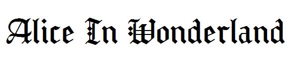 Alice In Wonderland字体