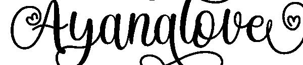 Ayanalove字体