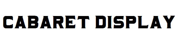 Cabaret Display字体