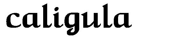 caligula字体