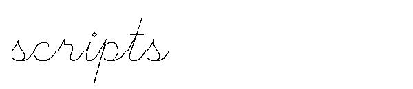 scripts字体