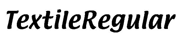TextileRegular字体