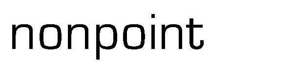 nonpoint字体