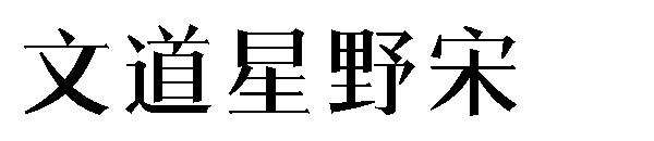 文道星野宋字体