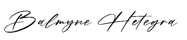 Balmyne Hetegra字体