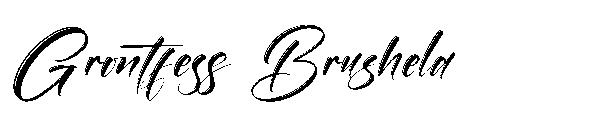 Grontfess Brushela字体