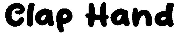 Clap Hand字体