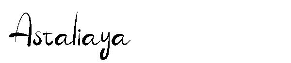 Astaliaya字体