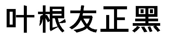 叶根友正黑