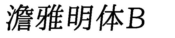 澹雅明体B字体