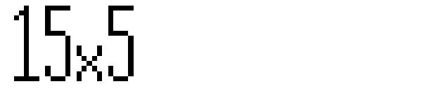 15x5字体