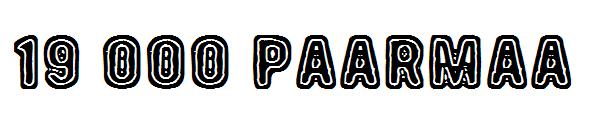 19 000 Paarmaa字体