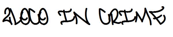 2Loco In Crime字体