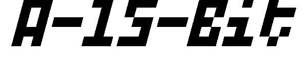 A-15-Bit字体