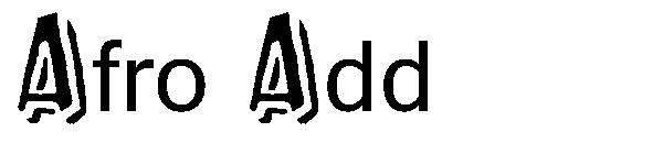 Afro Add字体