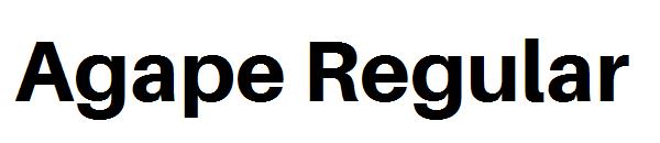 Agape Regular字体