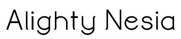 Alighty Nesia字体