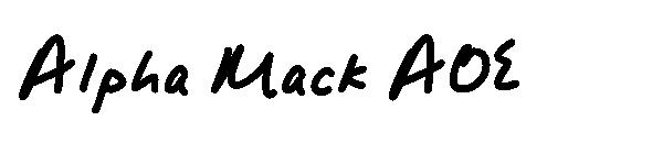 Alpha Mack AOE字体