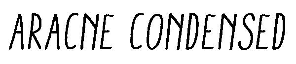 Aracne Condensed字体
