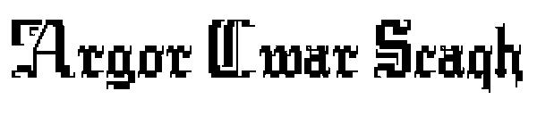 Argor Cwar Scaqh字体