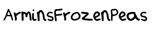 ArminsFrozenPeas字体