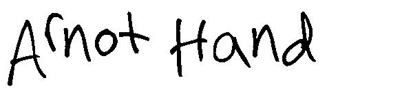 Arnot Hand字体