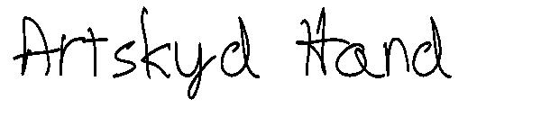 Artskyd Hand字体