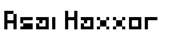 Asai Haxxor字体