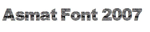Asmat Font 2007字体