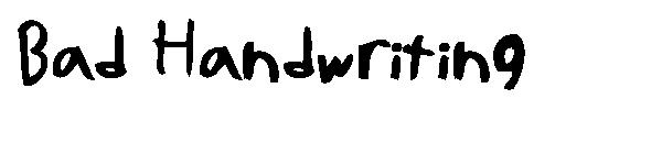 Bad Handwriting字体