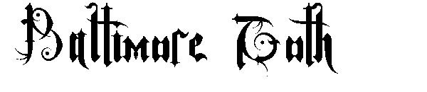 Baltimore Goth字体