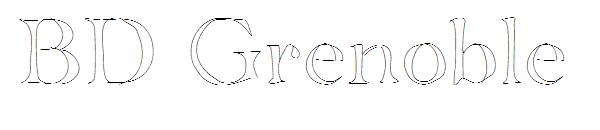 BD Grenoble字体