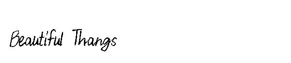 Beautiful Thangs字体