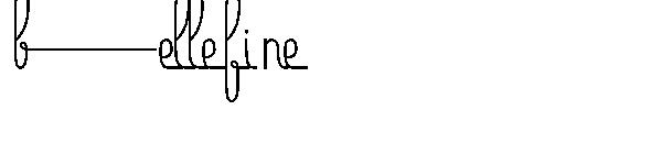 Bellefine字体