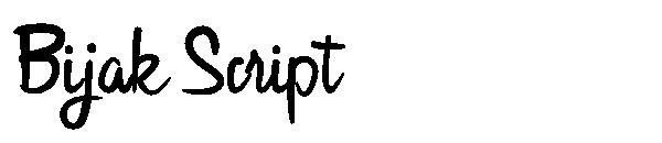 Bijak Script字体
