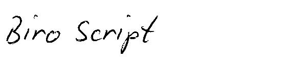 Biro Script字体