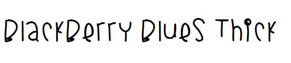 Blackberry Blues Thick字体