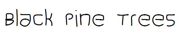 Black Pine Trees字体