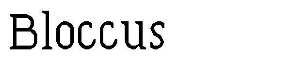 Bloccus字体