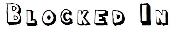 Blocked In字体