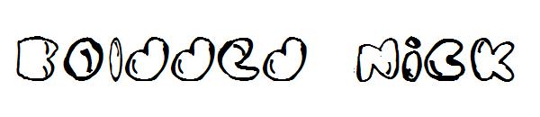 Boldded Nick字体