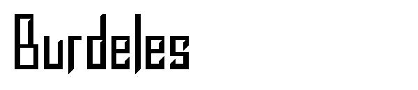 Burdeles字体