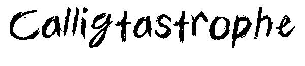 Calligtastrophe字体