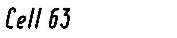 Cell 63字体