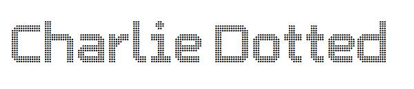 Charlie Dotted字体