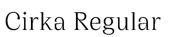 Cirka Regular字体