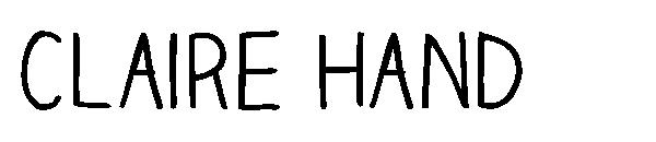 Claire Hand字体