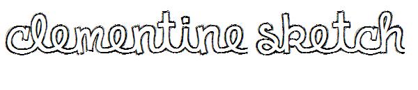 Clementine Sketch字体